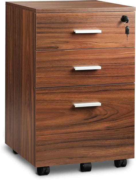 devaise 3-drawer file cabinet steel moblie storage cabine|wood 3 drawer filing cabinet.